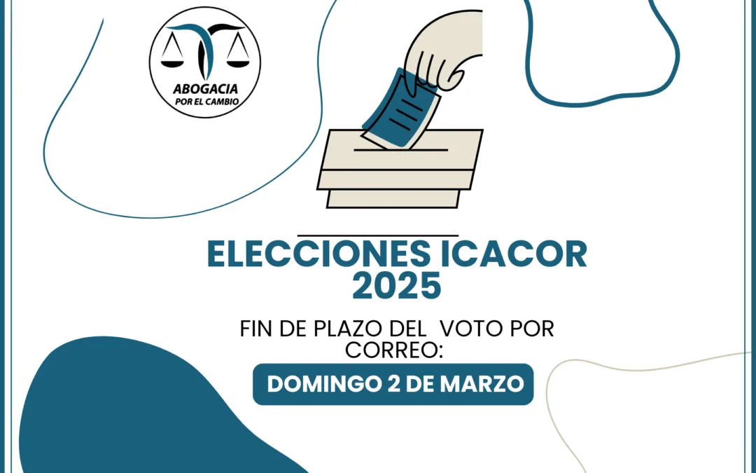 RECUERDA: Solicita el voto por correo hasta el 2 de marzo si no puedes asistir a Elecciones ICACOR 2025