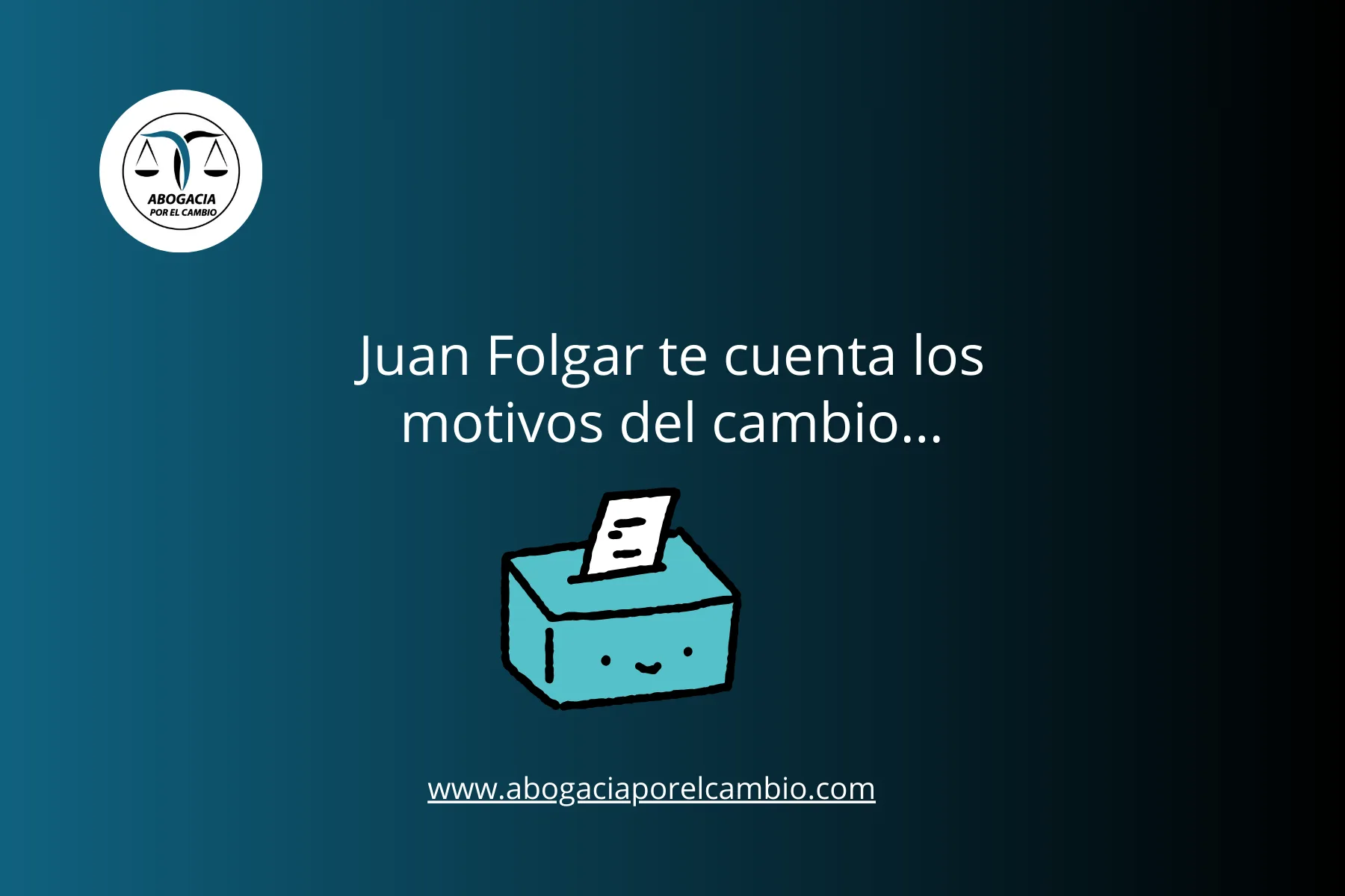 Juan Folgar te cuenta los motivos del cambio… (1)